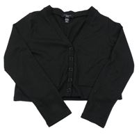 Čierna úpletová crop mikina New Look