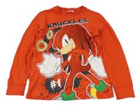 Červené triko s Knucklesem - Sonic George