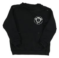 Čierna mikina s opicou George