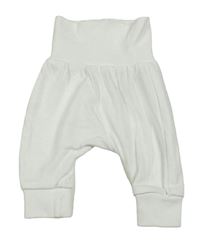 Bílé lehké tepláky H&M