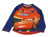 Červeno-tmavomodré triko s Bleskem McQueenem - Auta Disney