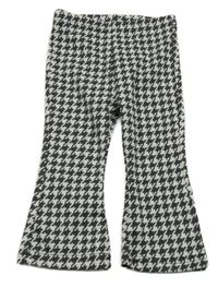 Sivo-antracitové kockované flare legíny Ergee