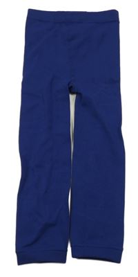 Tmavomodré thermo pančuskové legíny