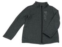 Antracitová melírovaná prepínaci mikina s číslami Decathlon