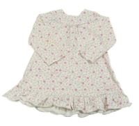 Biele kvetované bavlnené šaty M&S