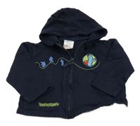 Tmavomodrá prepínaci mikina s Iggle Piggle a kapucňou