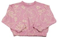 Lila crop mikina s Lolou - Looney Tunes Sinsay