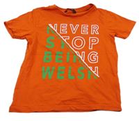 Červené tričko s nápisom George