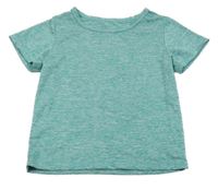 Zelené melírované športové tričko