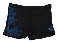 Černé nohavičkové plavky se vzorem Arena