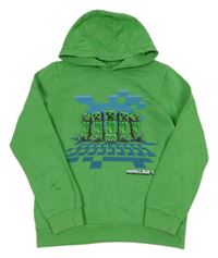 Zelená mikina s Minecraft a kapucňou M&S