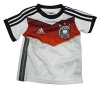 Bílo-červené fotbalové funkční tričko - Deutschland Adidas
