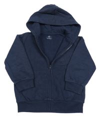 Tmavomodrá prepínaci mikina s kapucňou M&S