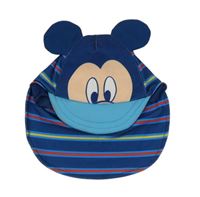 Tmavomodrá pruhovaná UV šiltovka s Mickeym Disney