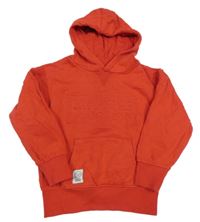 Červená mikina s nápisom a kapucňou Primark