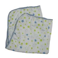 Biela bavlnená deka s hviezdičkami