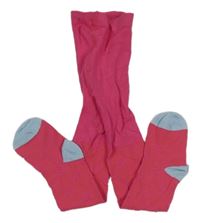 Růžové punčocháče se srdíčky Tu