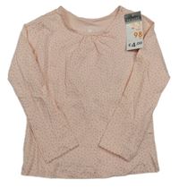 Nové - svetloružová -strieborné tričko Yd.