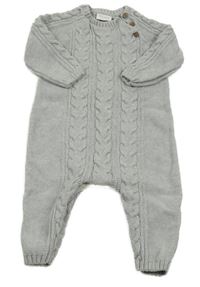 Šedý vzorovaný pletený overal Next