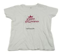 Biele tričko s nápisom