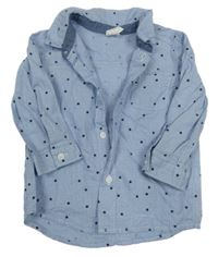 Světlemodrá košile s hvězdičkami H&M