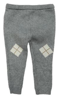 Sivé pletené nohavice F&F