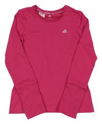 Růžové thermo triko s logem Adidas