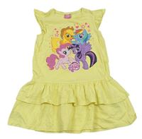 Žlté bavlnené šaty s My Little Pony