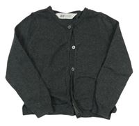Tmavosivý melírovaný prepínaci sveter H&M