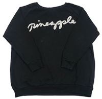 Čierna mikina s logom Pineapple