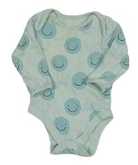 Světlemodré body se smajlíky 