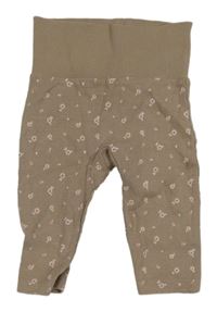 Hnedé kvetované legíny C&A