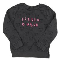 Antracitová mikina s medvedíkmi George