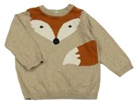 Béžový sveter s líškou H&M