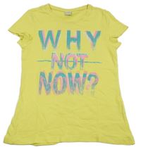 Žluté tričko s nápisem S. Oliver