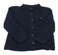 Tmavomodrá tepláková košeľa George