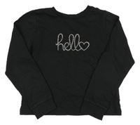 Černé triko s nápisem H&M