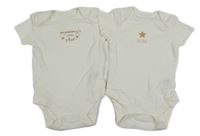 2set - 2x smetanové body s nápisem Dunnes