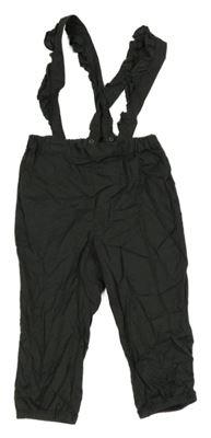 Antracitové plátenné na traké nohavice H&M