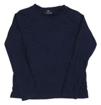 Tmavomodré tričko H&M