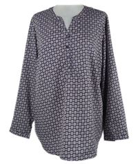 Dámska čierno-ružová vzorovaná blúzka