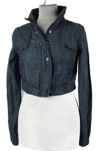 Dámská tmavomodrá crop riflová bunda Vero Moda 