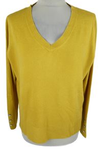 Nové - Dámský okrový lehký svetr Primark 