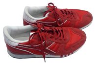 Pánské červeno-bílé botasky vel. 44