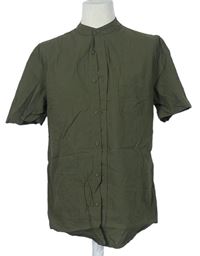 Pánska khaki vzorovaná košeľa Primark
