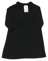 Černé šaty s límečkem Next