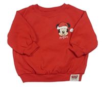Červená mikina s Minnie Disney