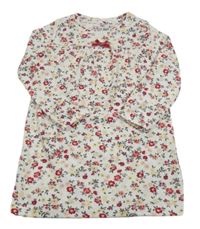 Biela kvetinová nočná košeľa F&F