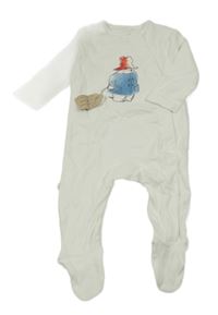 Biely overal s medvídkem PAddington M&S