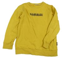 Žltá mikina s logom Napapijri